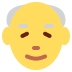Twitter emoji starší muž