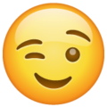 WhatsApp emojižmurkajúci smajlík