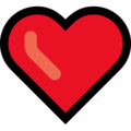 Microsoft emoji srdce